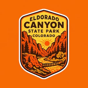 Eldorado Canyon State Park Aufkleber 7,5 cm oder 10,5 cm hoch Vinyl Urlaub Reise Souvenir Geschenk Made in den USA