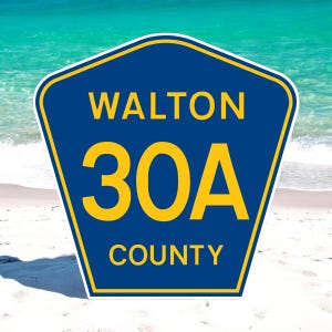 30A Florida Emerald Coast 30 A Decal Sticker Road Sign Stickers Vinyl Indoor Or Outdoor