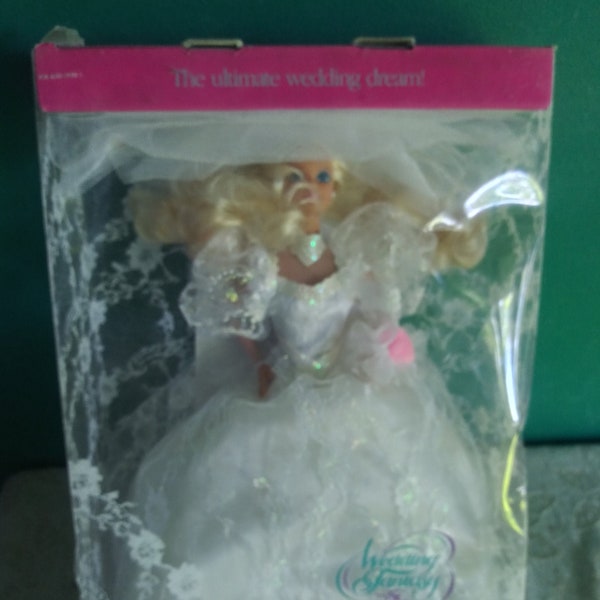 Mattel 1989 Wedding Fantasy Dream Barbie Doll Vintage 1980's Barbie Doll