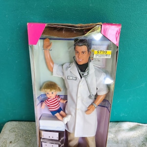 Mattel Ken and Little Tommy Patient Barbie Doll Set