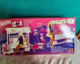 Mattel 1993 2 in 1 Porch Swing and Grill Rare Playset Foreign issue