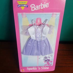 Mattel Barbie doll clothes, New in package Barbie Doll clothes, Barbie Doll Sparkle N Shine