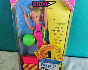 Mattel 1997 Flip 'N Dive Barbie Doll