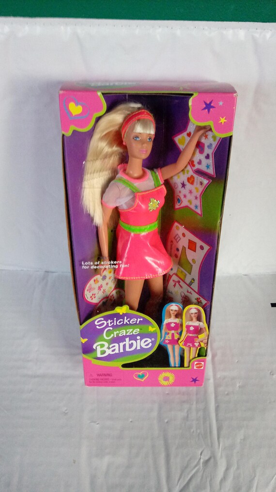 sticker barbie doll