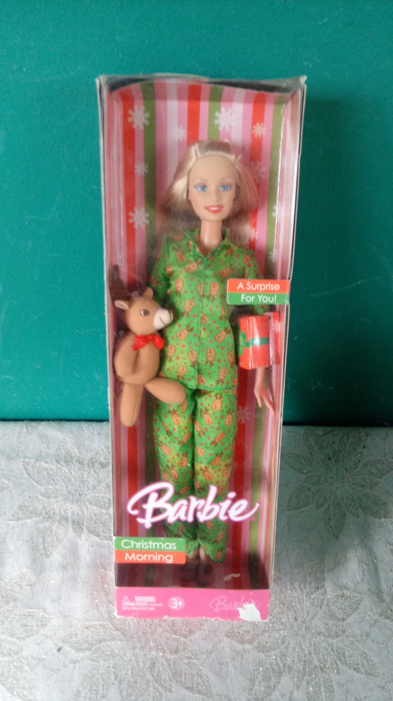 christmas morning barbie