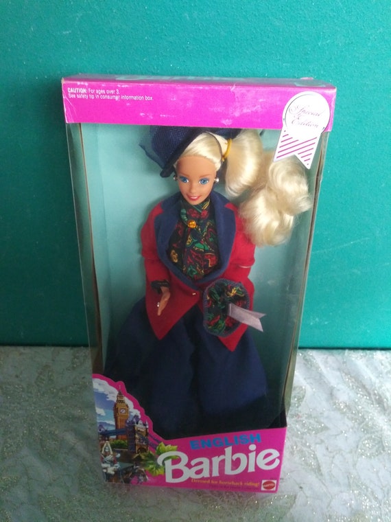 Mattel English Barbie Doll Vintage Limited Edition - Etsy