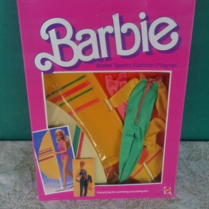 Mattel Vintage 1980&#39;s Water Sports Fashion playset Vintage Barbie Clothes Vintage 1980&#39;s Barbie Doll Clothes