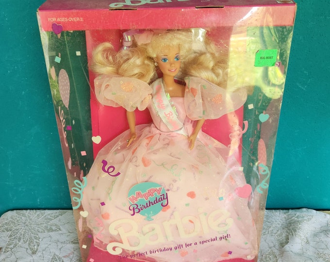 Mattel Happy Birthday Barbie Doll Vintage Barbie Doll Etsy