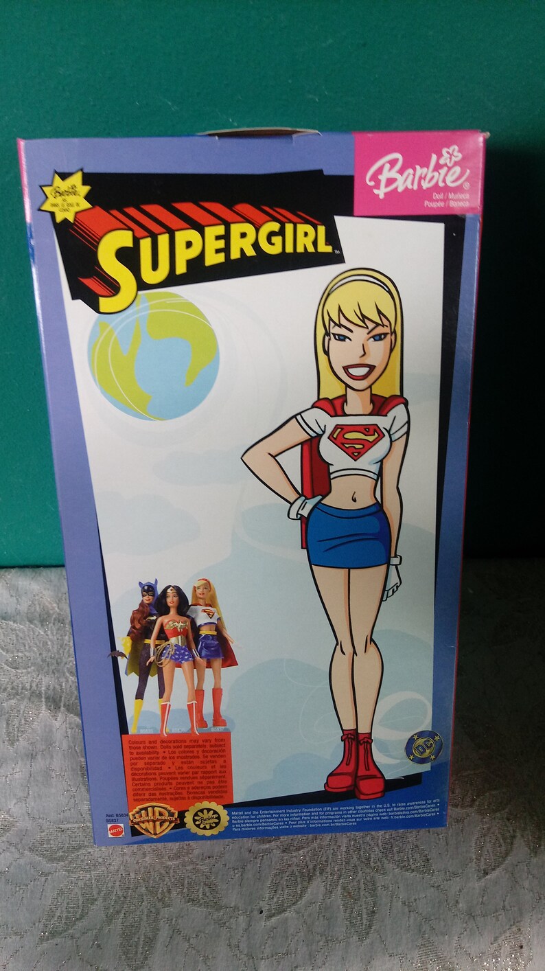 Mattel Dc Supergirl Barbie Doll Vintage Barbie Doll | Etsy