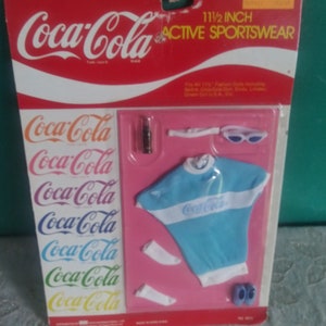Mattel Vintage Coca Cola Fashion Barbie Clothes Vintage 1980's Barbie Doll Clothes