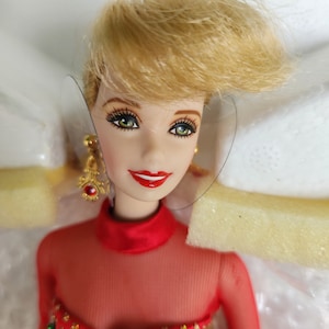 Mattel Barbie Holiday Gift Porcelain Doll in Original Box- Limited Ed Christmas