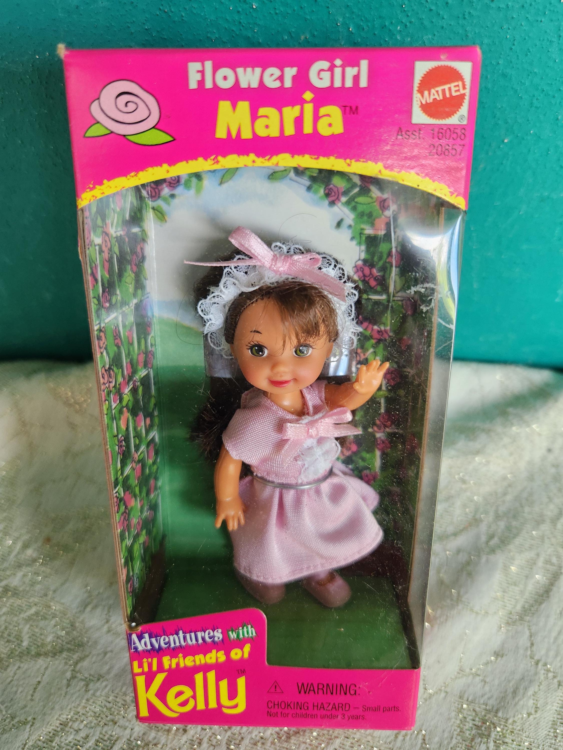 Mattel Vintage Flower Girl Maria Barbie Kelly Lil Friends of Kelly