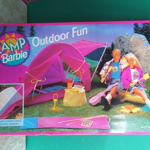 Mattel Camp Barbie Outdoor Fun Tent Campsite Camp Playset Etsy