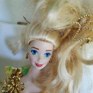 Mattel Barbie Gold Sensation Porcelain Doll Vintage Porcelain Barbie Doll