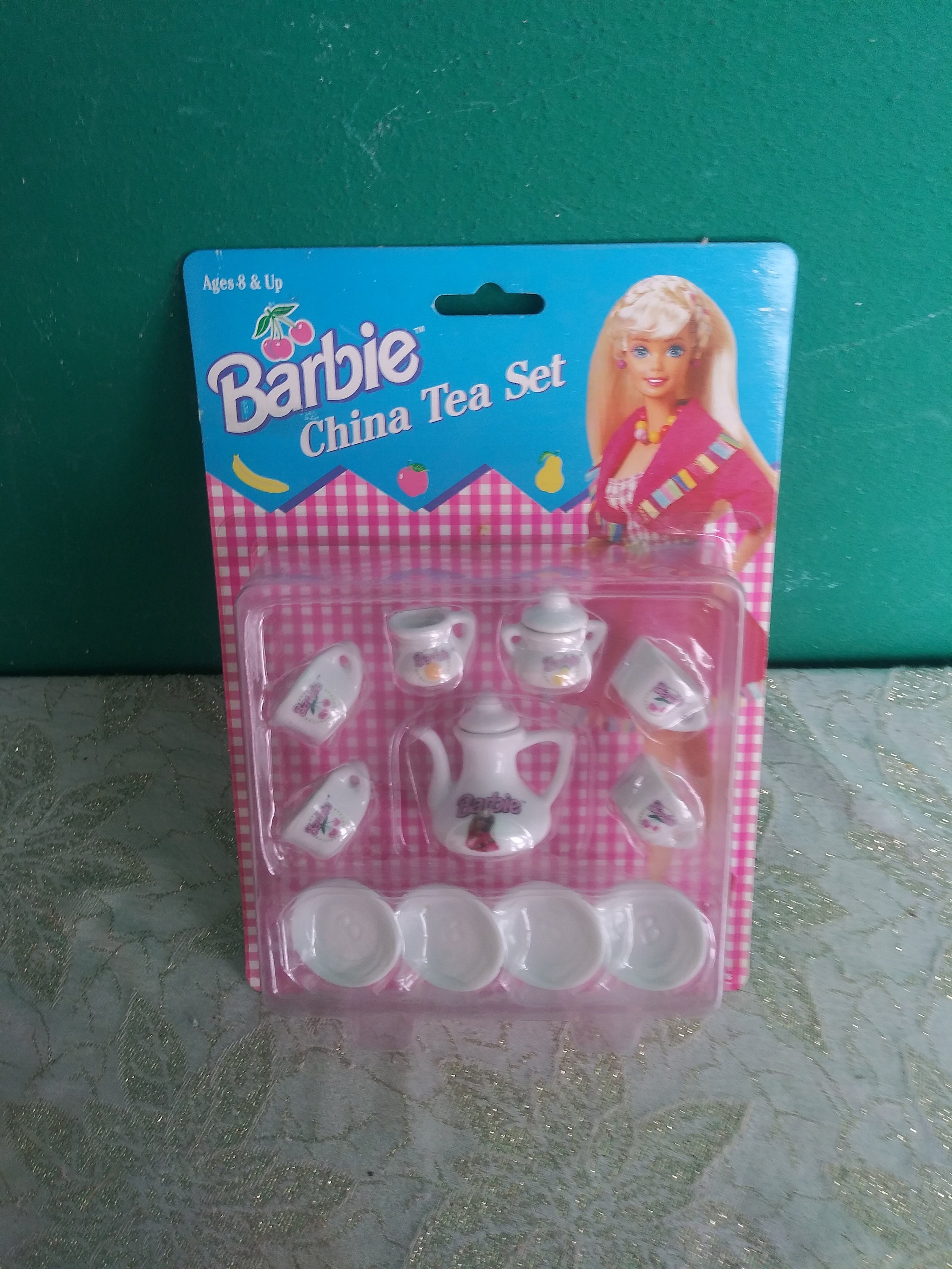 Barbie doll tea set hotsell