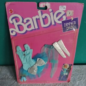 Mattel Dinner Date Fashions Barbie Doll Clothes Vintage 1990's Barbie Doll Clothes