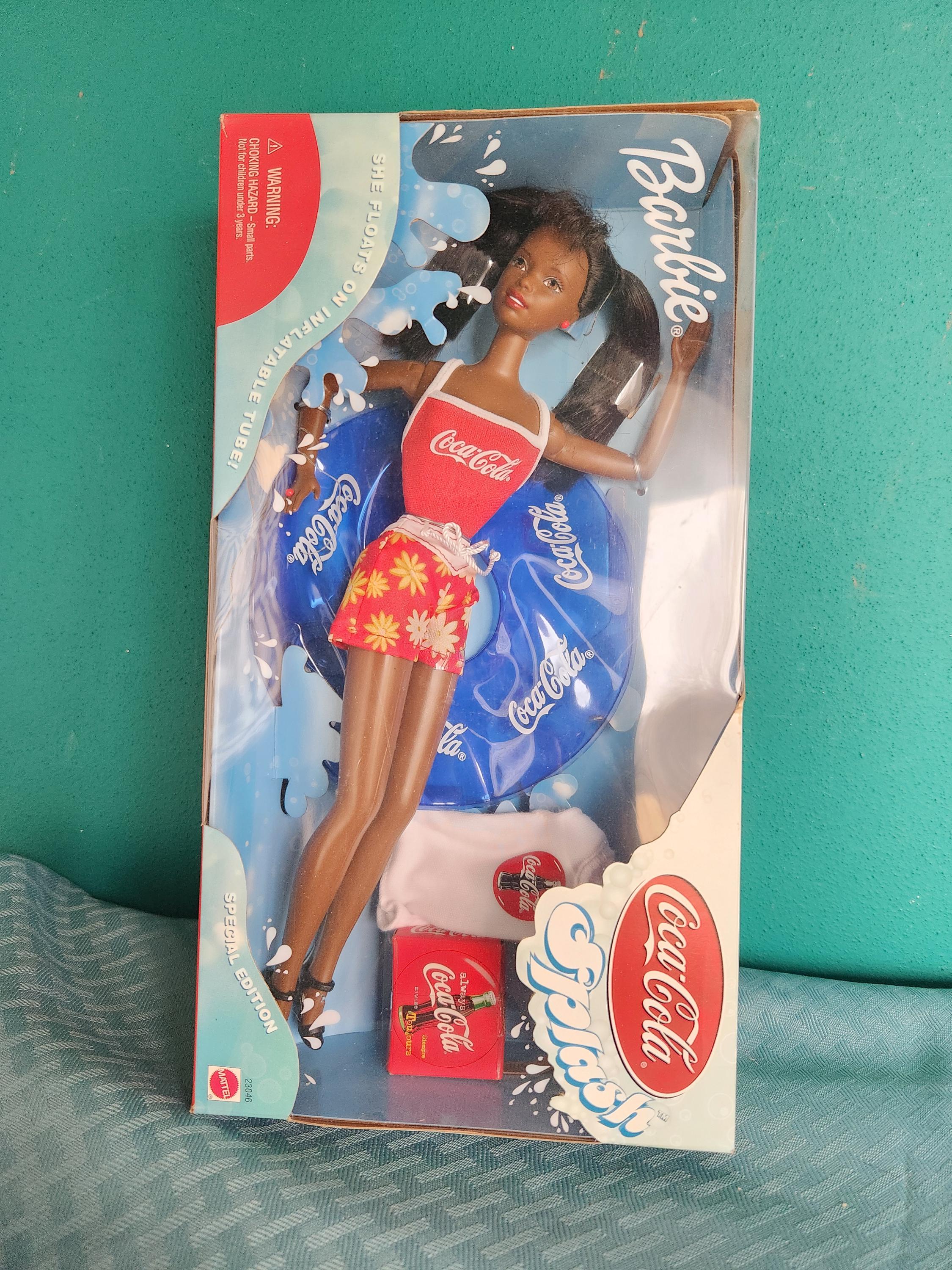 Mattel 1999 African American Coca Cola Splash Barbie Doll - Etsy