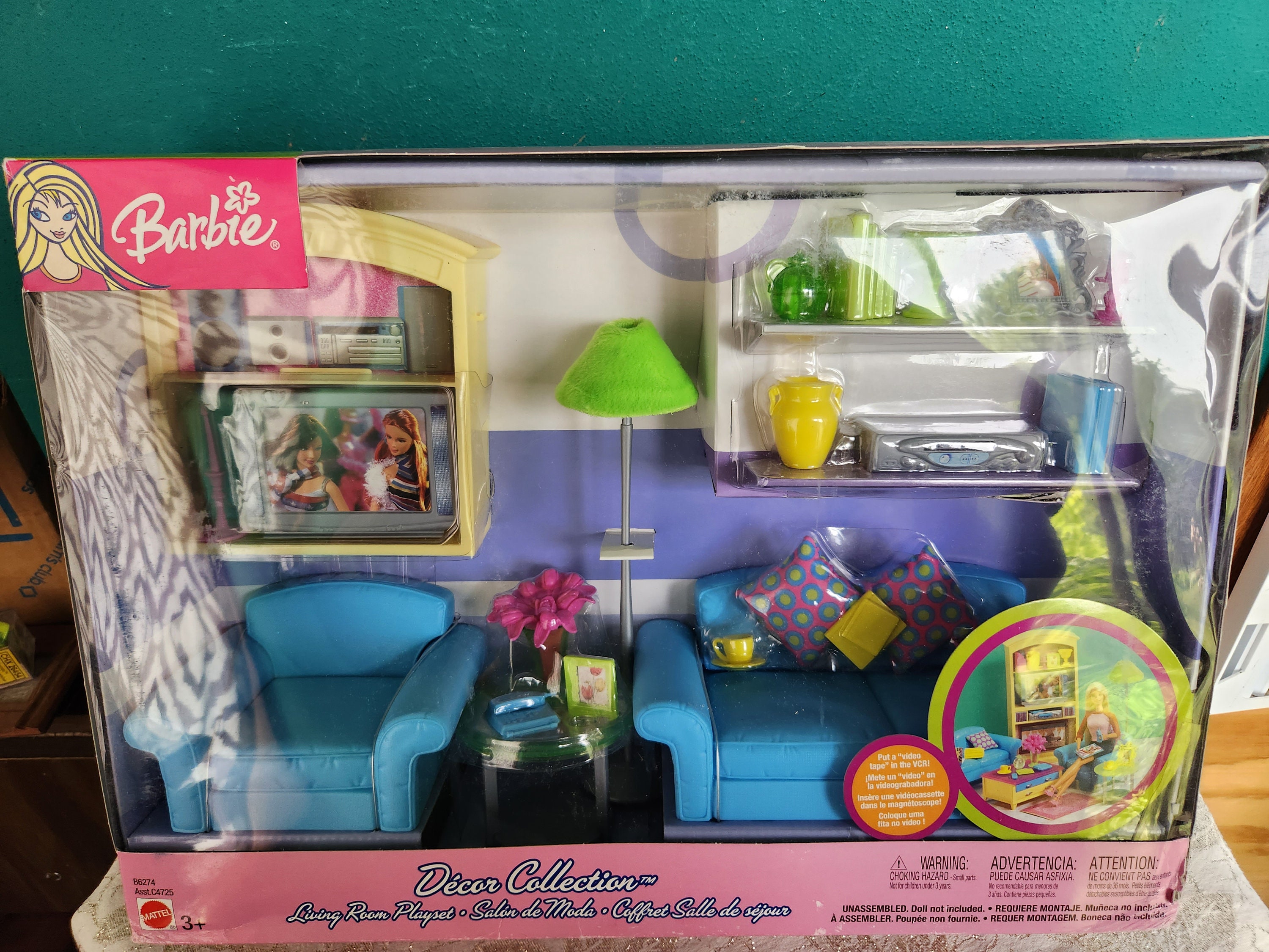 Mattel 2003 Decor Living Barbie Set Vintage Barbie Furniture Etsy