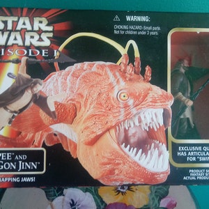 1998 Star Wars Episode 1 Opee and Qui-Gon Jinn