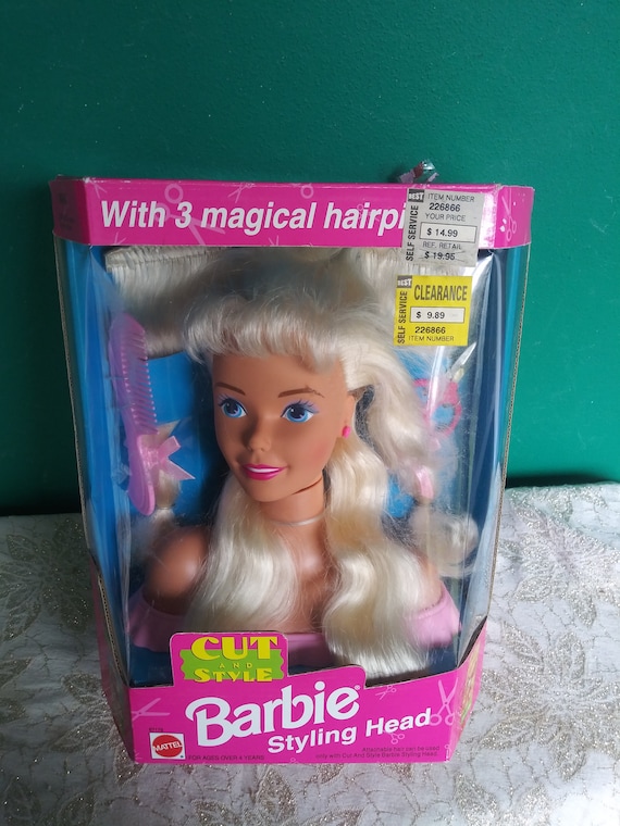 Barbie glam styling head sales