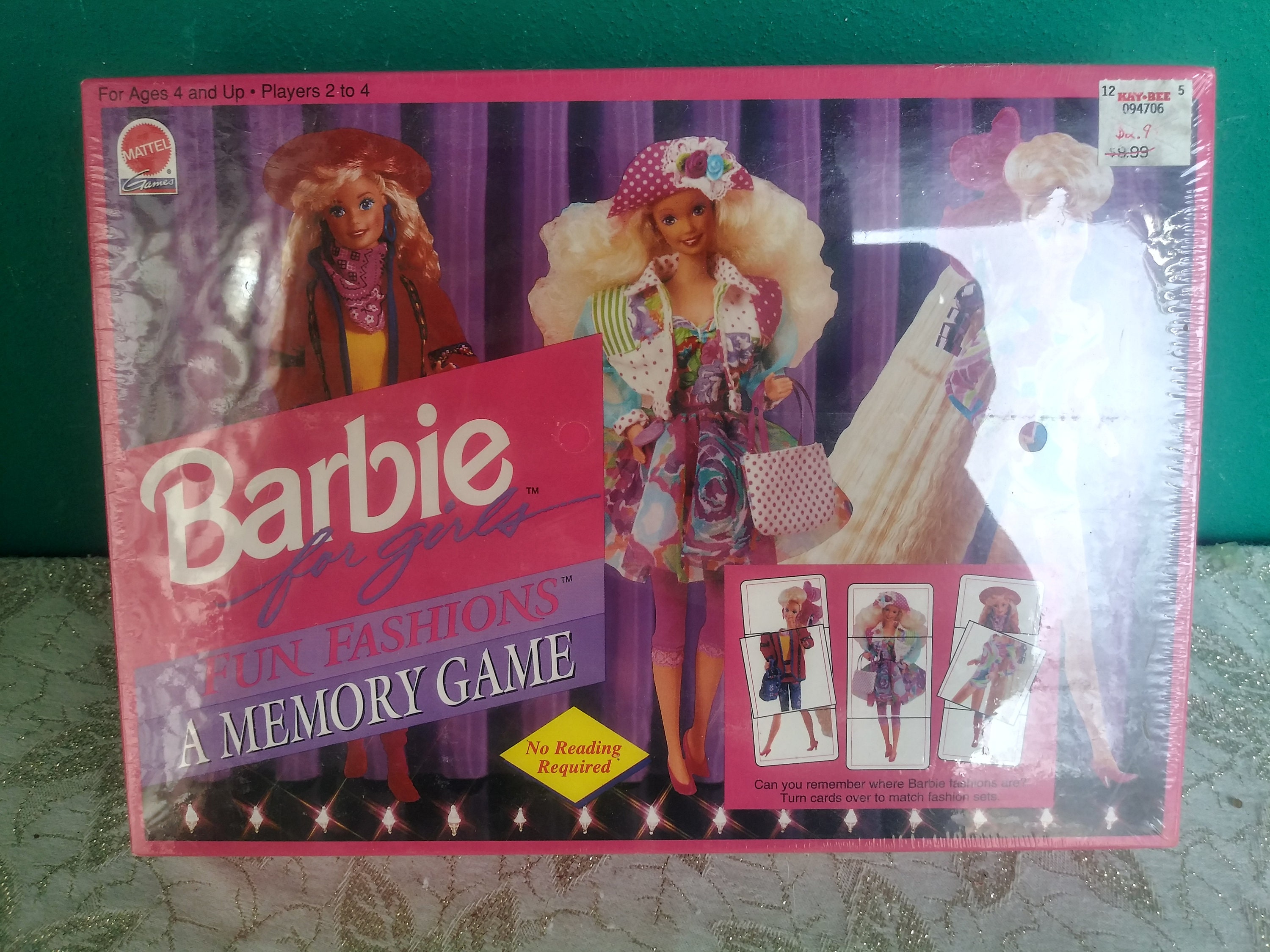1992 Mattel Barbie Memory Board Game Fun Fashions Memory Game | Etsy Ireland