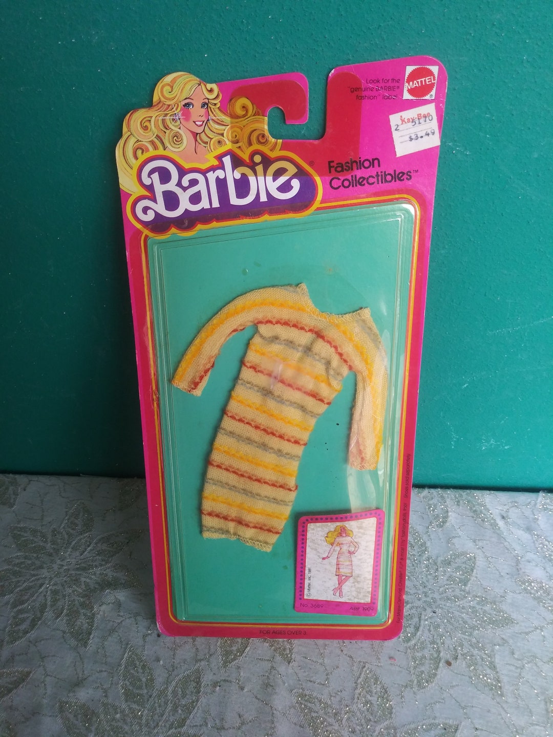 Mattel Barbie Dolls Clothes, Barbie Fashion 1980's Barbie Clothes