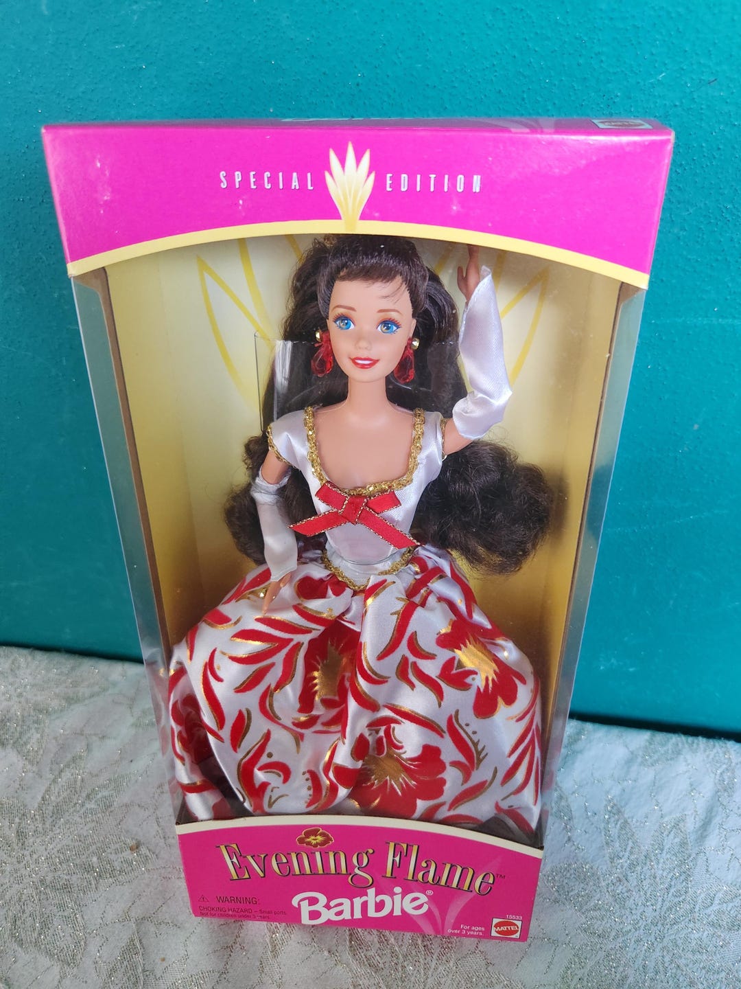 Vintage 1991 Evening Flame Barbie New In Box
