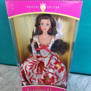 Mattel Evening Flame Barbie-pop vintage speciale editie 1e Brunette Sears, exclusief nieuw in doos