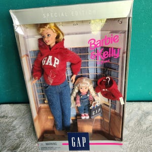 Mattel Barbie and Kelly Gap Vintage Barbie and Kelly Dolls Gift Set