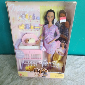 Compre Barbie Família feliz Midge Raro boneca MIB Morena