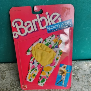 Mattel Barbie dolls clothes, New in package Barbie Doll clothes, Barbie Feeling Pretty 1980&#39;s Barbie Clothes