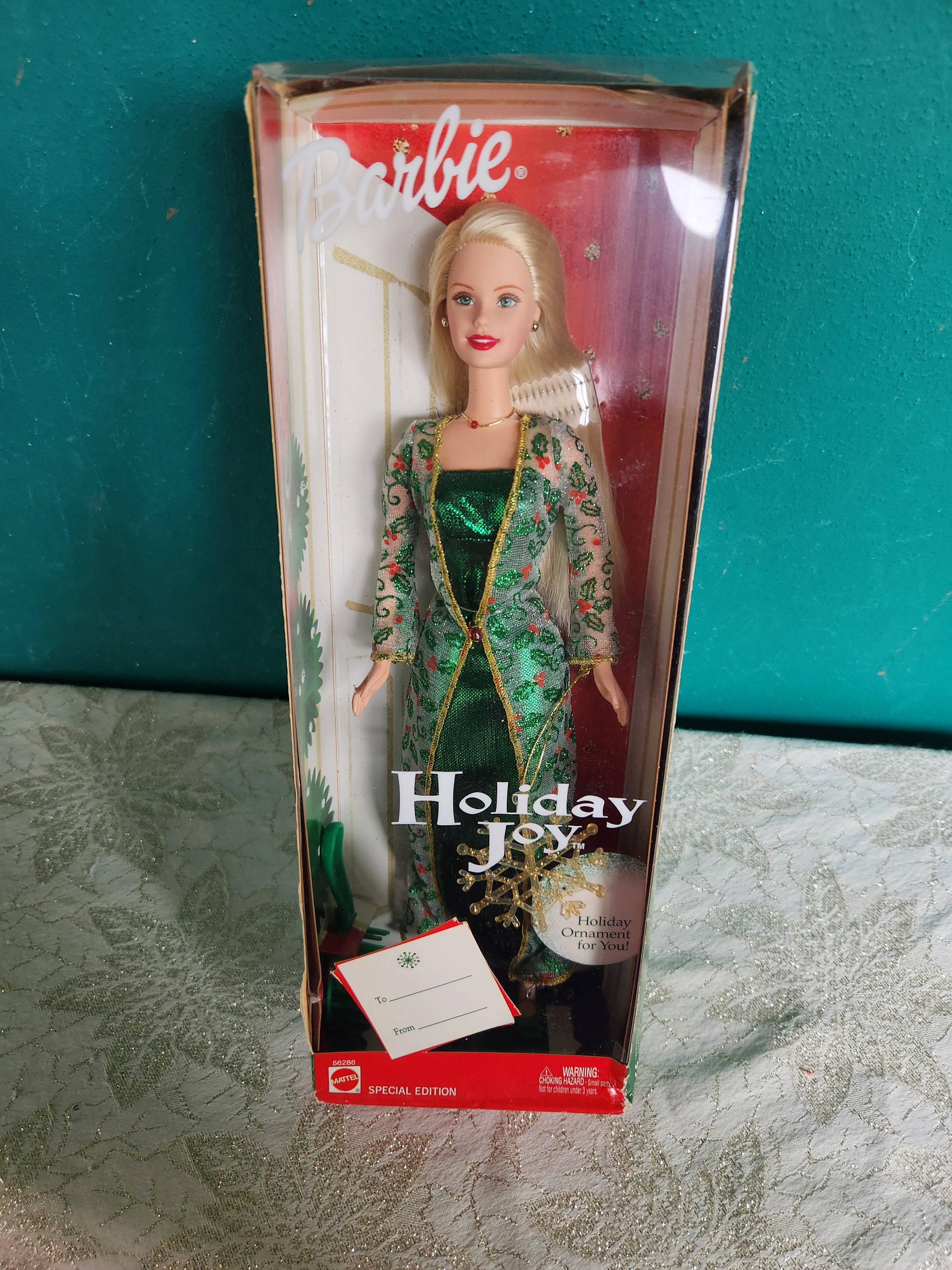 Green holiday barbie clearance