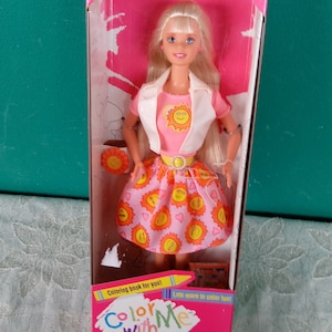 Mattel Color with Me Barbie Doll Vintage