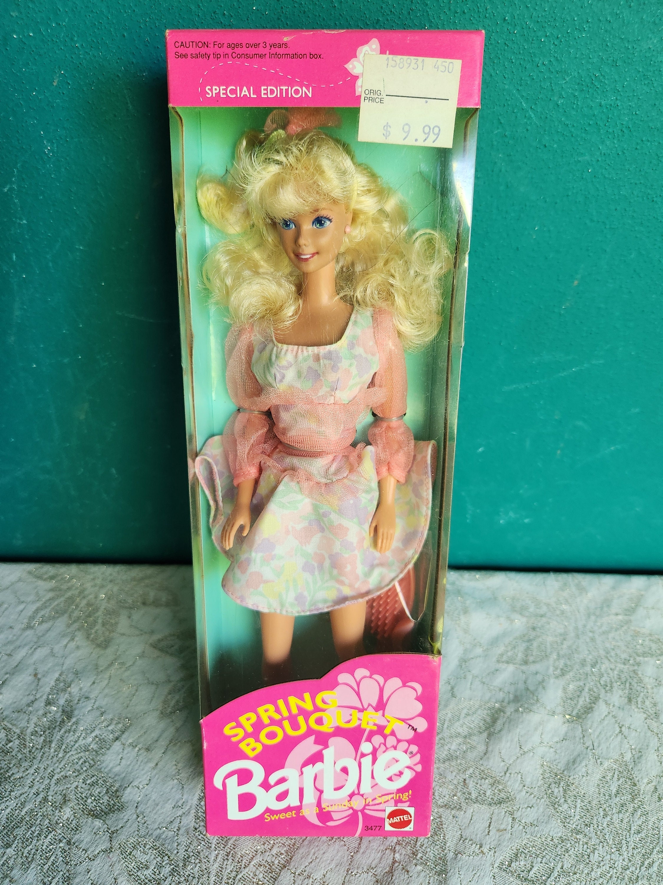 Mattel Barbie Doll Spring Bouquet Vintage Barbie Doll