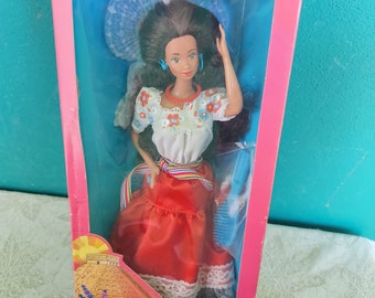 Mattel Dolls of the World Mexican Barbie Doll 1980's Barbie Doll