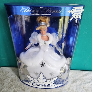 Disney Barbie as Cinderella Doll vintage Holiday Princess Cinderella