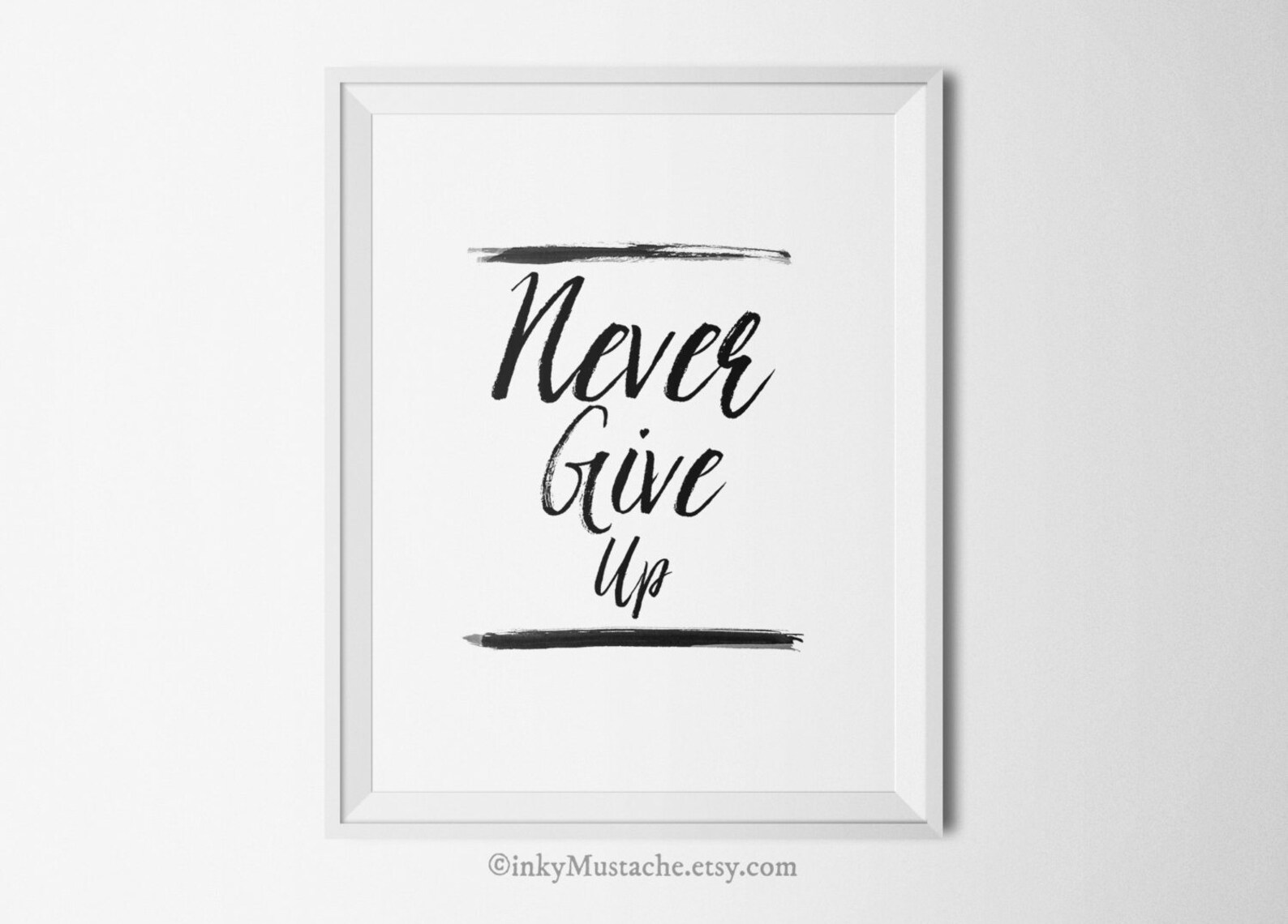 Never Give up Instant Download Inspirational Quote Printable - Etsy