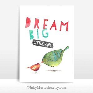 Dream Big Little One Nursery Printable Nursery Art - Etsy
