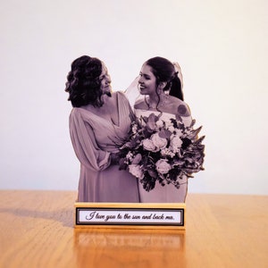 Personalized Wedding Party Gifts. Romantic Photo Statue. Anniversary Gift. Wedding & Engagement Gifts. Mother of Bride. Mother of the Groom