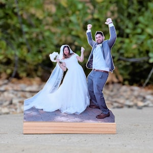 Personalized Wedding Gift. Custom Photo Display. Romantic Photo Statue. Anniversary Gift. Wedding & Engagement Gifts. Wedding Cake Topper