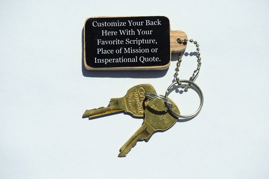 Missionary Name Tag Keychain. Book of Mormon Gifts. Book of Etsy