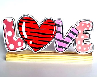 Valentine Office and Home Decor, Love Statue, Valentine Decorations, Be Mine, Happy Valentines,