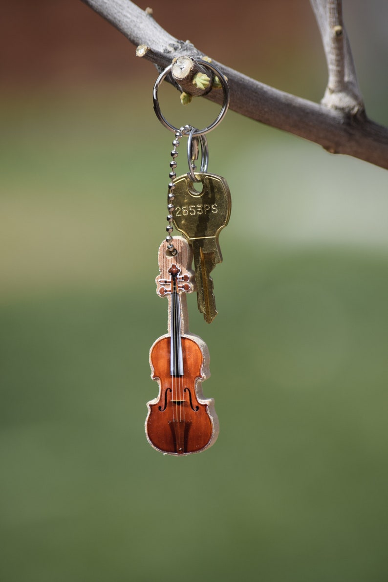 Violin Keychain. Musical Instrument Keychains. Violin Etsy
