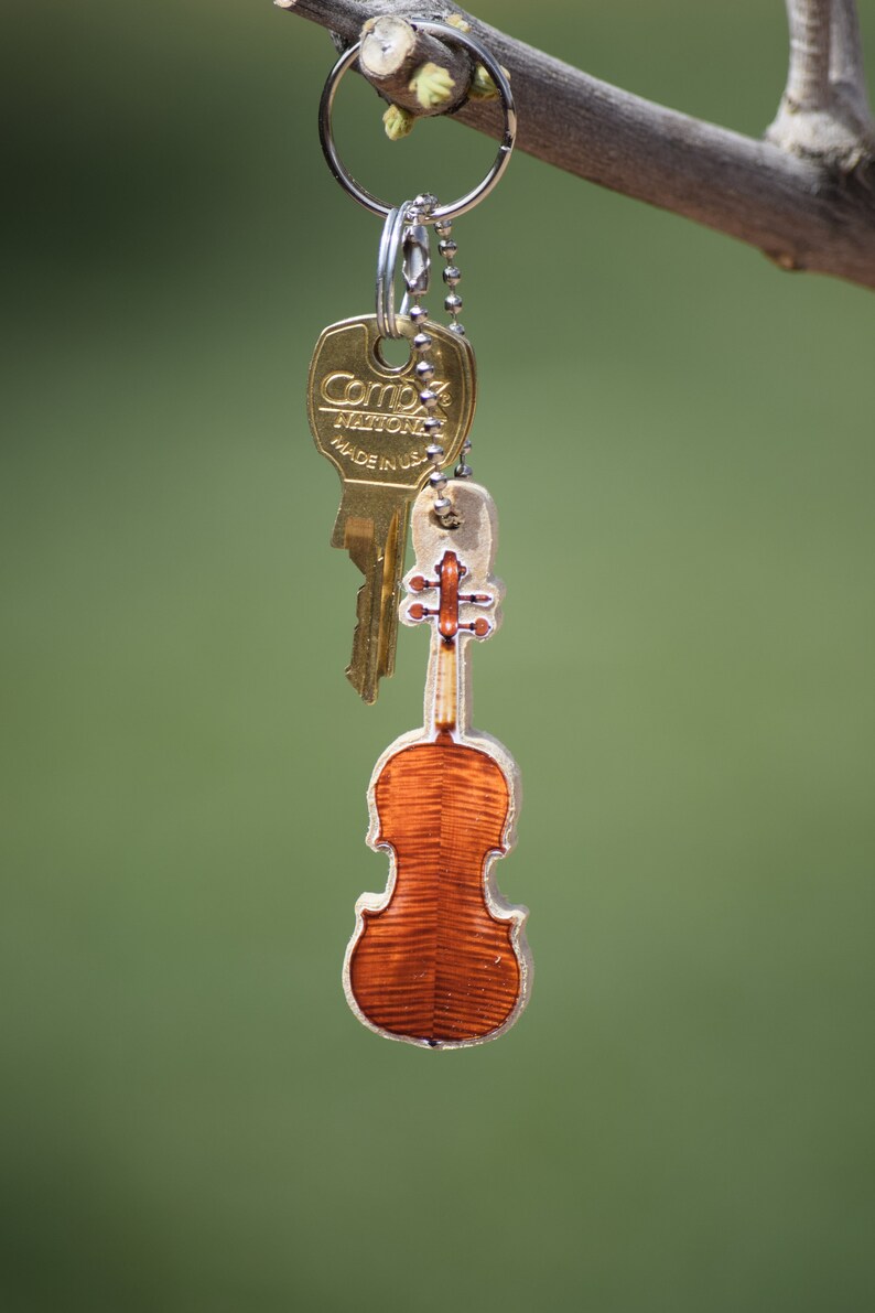 Violin Keychain. Musical Instrument Keychains. Violin Etsy