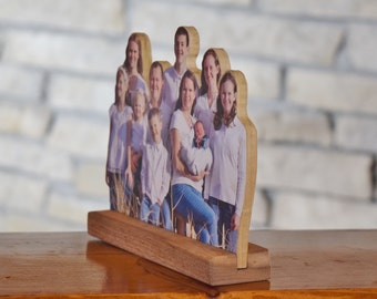 Anniversary Gift. Wedding Present Custom Photo Statue Display. Personalized photo gift. Handcrafted picture display. Better than canvas.