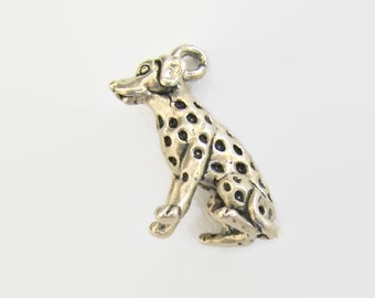 Dalmation Spotted Puppy Dog Pet Sterling Silver Bracelet Charm