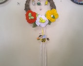 Decorative Wreath Crochet Flowers