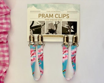Pram Clips - Floral