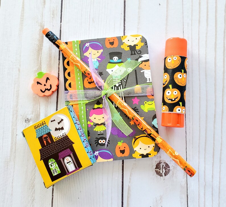 Halloween Mini Journal Notebook for Kids Altered Composition Etsy