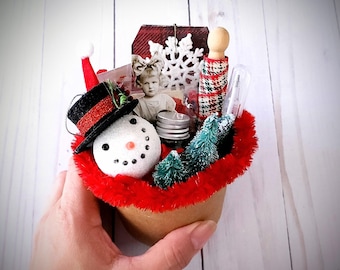 Set de regalo de efímeras navideñas (2) para scrapbooking o diarios basura, adornos para diarios navideños, scrapbooking navideño